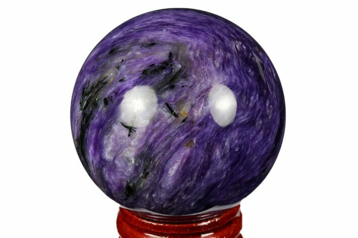 Polished Purple Charoite Sphere - Siberia #177852